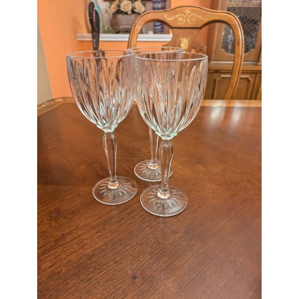 3 Cristal D'Arques Durand Classic Wine Glasses Set Crystal Clear 8